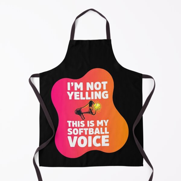Item preview, I'm not yelling. This is my softball voice | Softball designed and sold by SocialStaticz.
