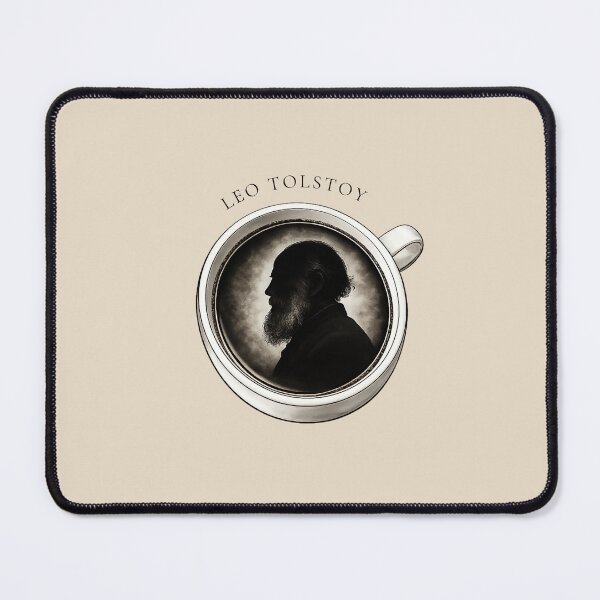 Item preview, Leo Tolstoy Coffee Silhouette – Classic Russian Literary Design designed and sold by PKDWriterMerch.