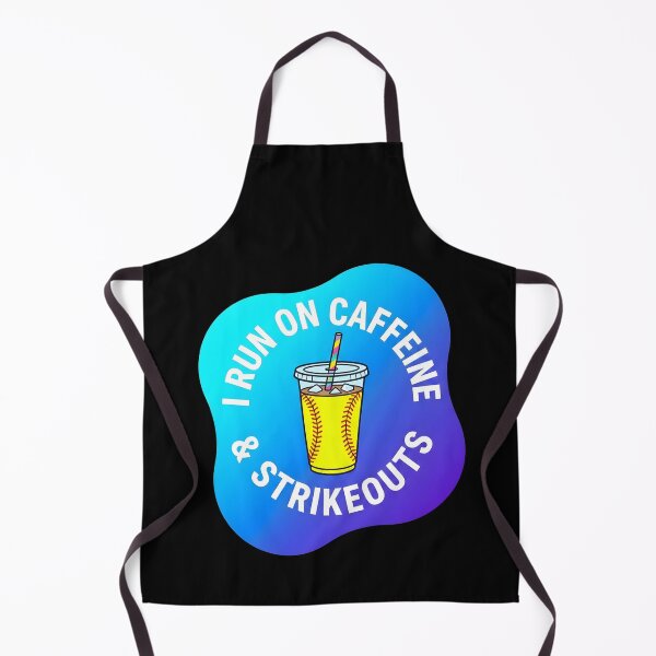 Item preview, I run on caffeine and strikeouts | Softball designed and sold by SocialStaticz.
