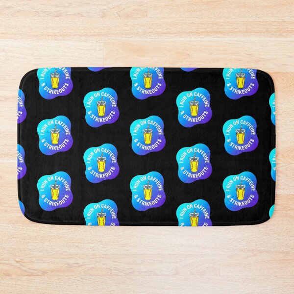 Item preview, I run on caffeine and strikeouts | Softball designed and sold by SocialStaticz.