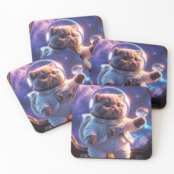 Item preview, Cute Astronaut Space Cat Galaxy Sci-Fi Art designed and sold by Jaani-T.
