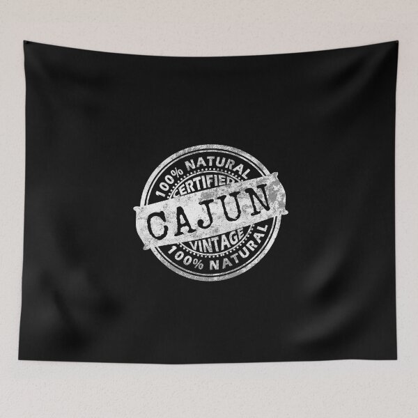 Item preview, Vintage Red Stamped 100% Certified Cajun Gift designed and sold by miworldapparel.