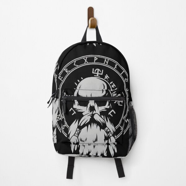 Item preview, Viking Skull Rune Circle – Dark Norse Symbol Art designed and sold by Runes & Embers .