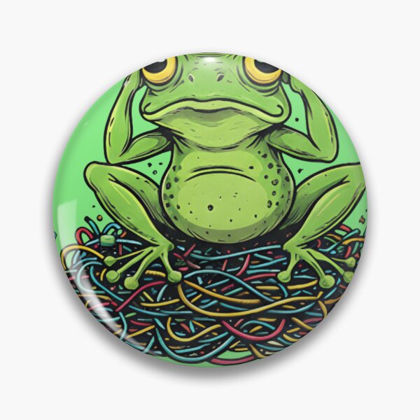 Item preview, Overthinking Again Frog  Funny Anxiety Meme Shirt designed and sold by ZyxDes.
