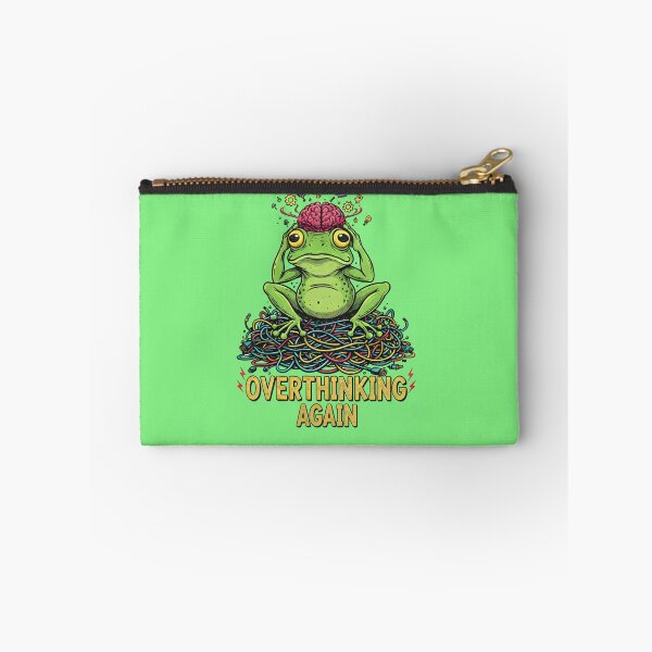 Item preview, Overthinking Again Frog  Funny Anxiety Meme Shirt designed and sold by ZyxDes.