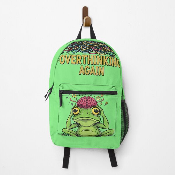 Item preview, Overthinking Again Frog  Funny Anxiety Meme Shirt designed and sold by ZyxDes.