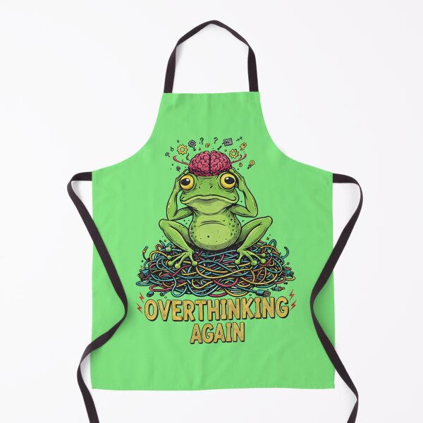 Item preview, Overthinking Again Frog Funny Anxiety Meme Shirt designed and sold by ZyxDes.