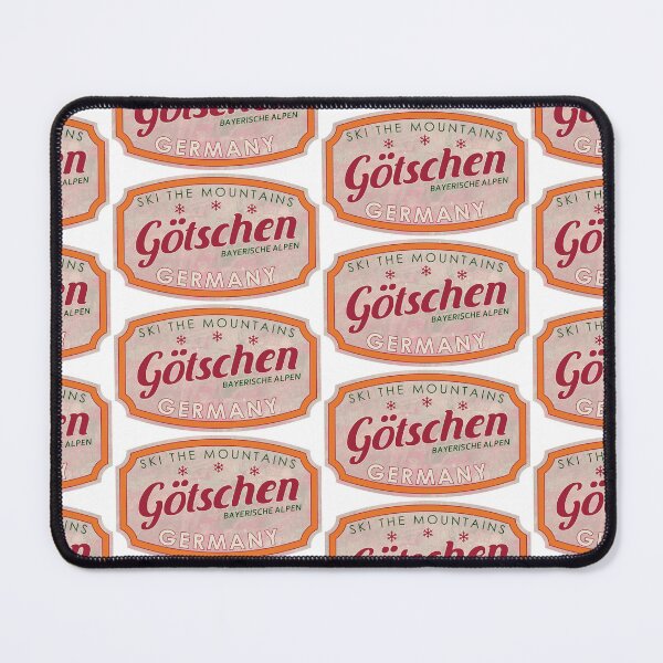 Item preview, Götschen, Germany, Bayerische Alpen, Ski, textured skiing badge designed and sold by Wanderful-roads.