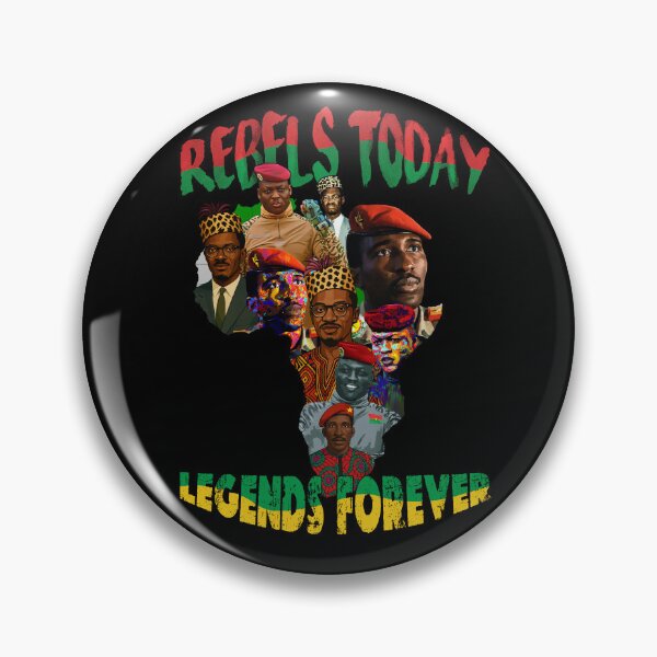 Item preview, Ibrahim Traoré, Thomas Sankara & Patrice Lumumba Pan African Map Collage - Rebels Today Legends Forever designed and sold by Youngkev-arts.