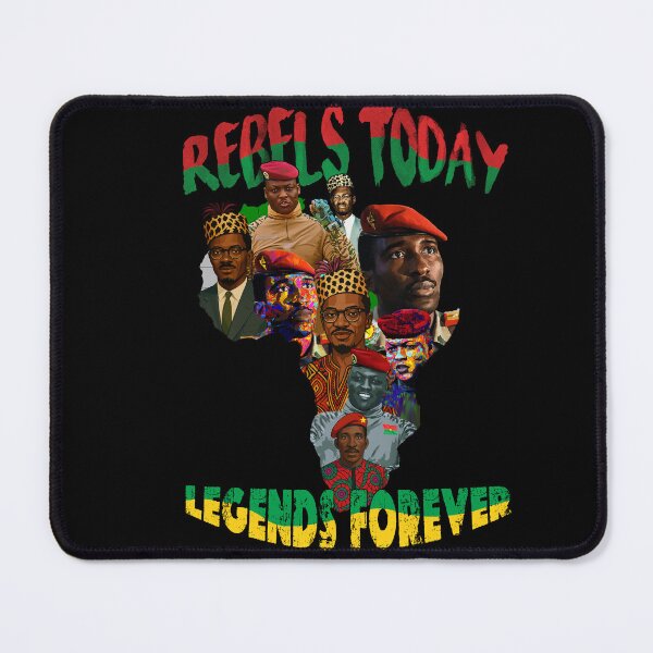 Item preview, Ibrahim Traoré, Thomas Sankara & Patrice Lumumba Pan African Map Collage - Rebels Today Legends Forever designed and sold by Youngkev-arts.