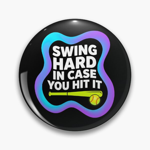 Item preview, Swing hard in case you hit it | Softball designed and sold by SocialStaticz.