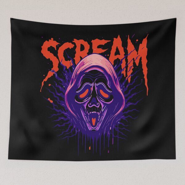 Item preview, Neon Scream Mask Horror Graffiti Style – Dark Skull Street Art designed and sold by THE-DAILY-DRIPS.
