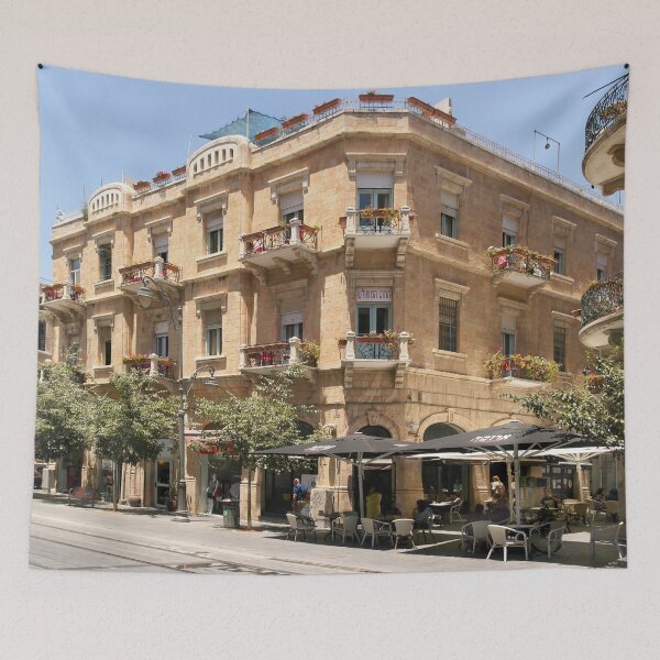 Artikelvorschau, Israel, Jerusalem. Café an der Jaffa Road. entworfen und verkauft von UltraQuirky.
