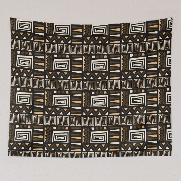 Item preview, Retro Roots Based Tile - Ethnic Polynesian Tribal  - Anniversary Gifts For Him designed and sold by RoyalStarsPatts.