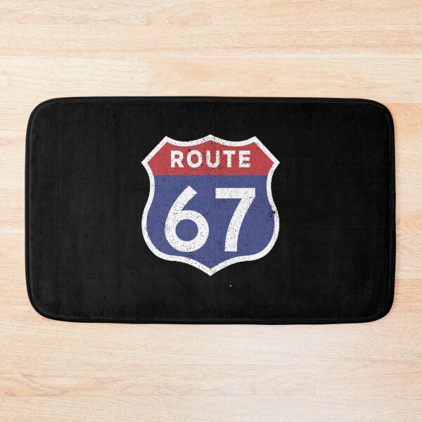 Item preview, Route 67 Retro Highway Humor Meme Design 6 7 six seven designed and sold by w1ckerman.