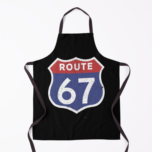 Item preview, Route 67 Retro Highway Humor Meme Design 6 7 six seven designed and sold by w1ckerman.