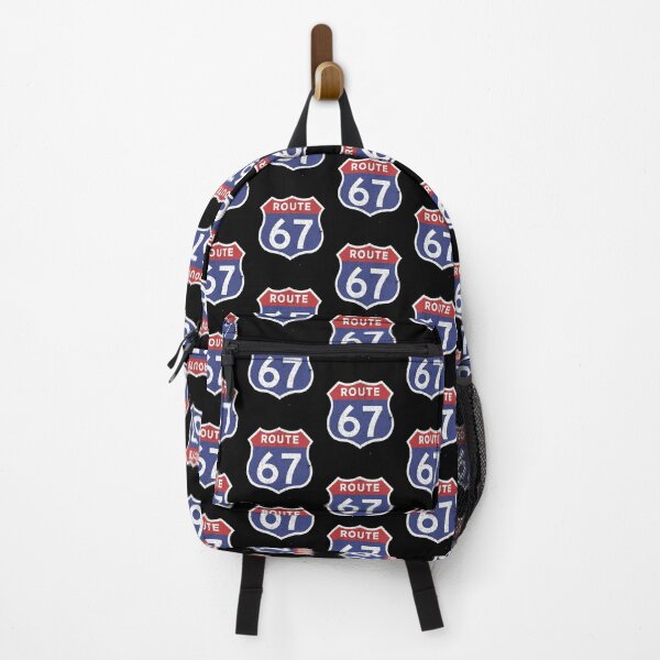 Item preview, Route 67 Retro Highway Humor Meme Design 6 7 six seven designed and sold by w1ckerman.