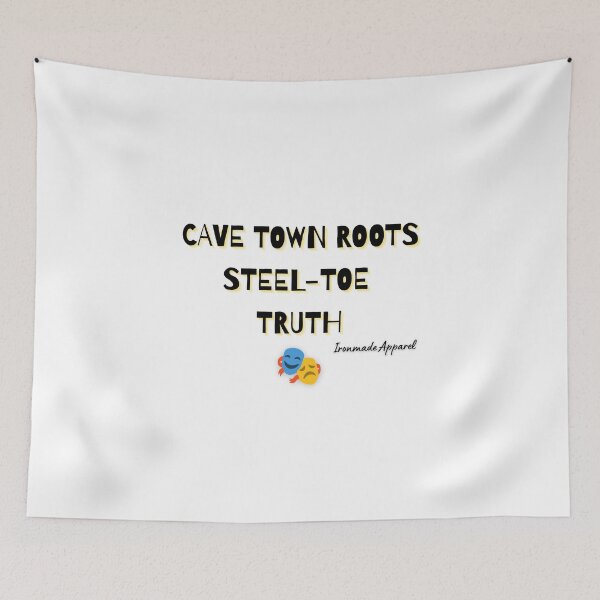 Item preview, Cave Town Roots Steel Toe Truth Shirt – Welder Mechanic Miner Trucker Blue Collar Tee designed and sold by IronMade Apparel.