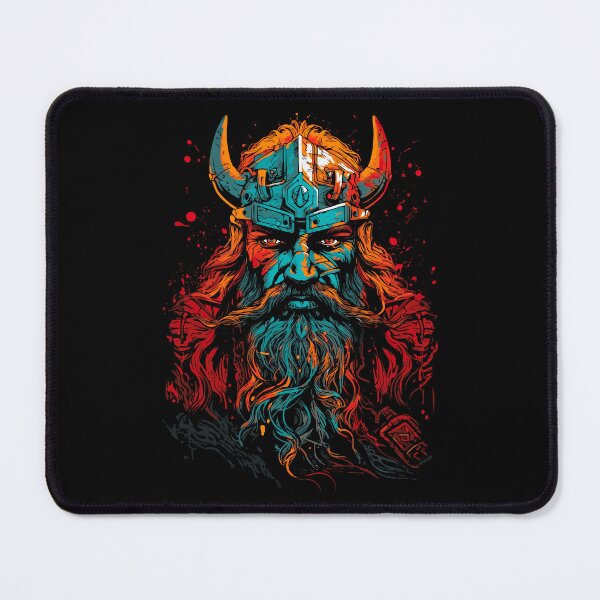 Item preview, Design of a Viking Warrior with Helmet and Long Beard designed and sold by EzequielBC.