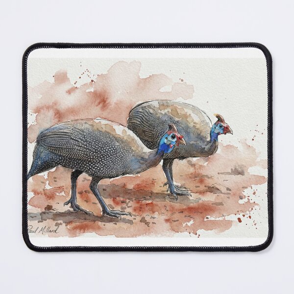 Item preview, Spotted Guinea Fowl: Modern AI Watercolor African Bird Art designed and sold by pm32 ⭐⭐⭐⭐⭐.
