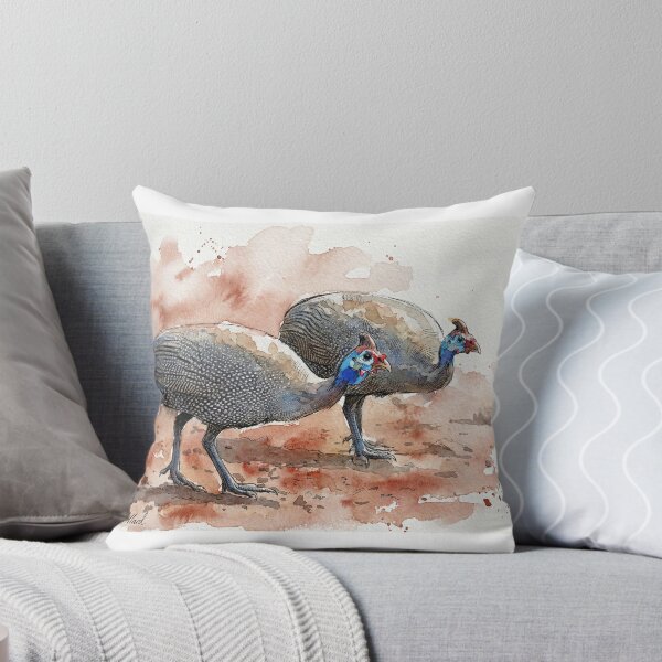 Item preview, Spotted Guinea Fowl: Modern AI Watercolor African Bird Art designed and sold by pm32 ⭐⭐⭐⭐⭐.