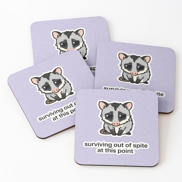 Item preview, Surviving Out of Spite Possum - Relatable Meme designed and sold by PictorialWhimsy.