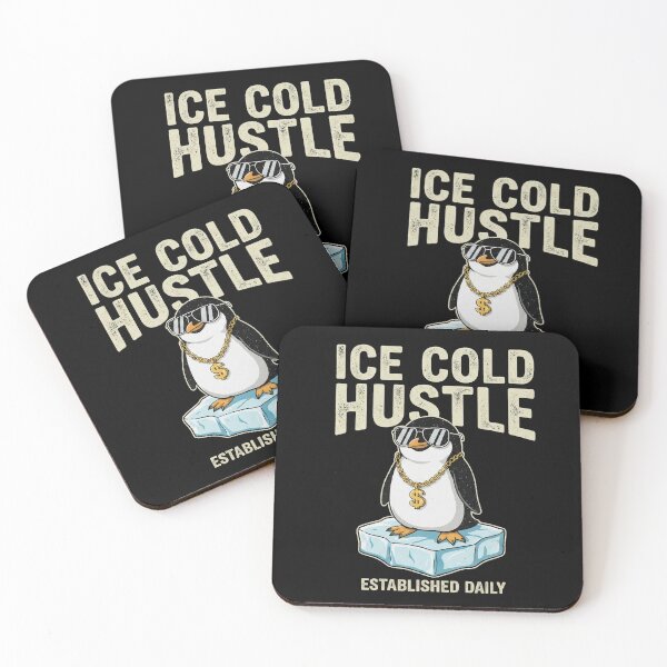 Item preview, Ice Cold Hustle Penguin Meme designed and sold by Fashvora.