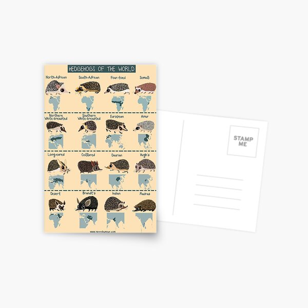 Item preview, Hedgehogs of the World designed and sold by Green Humour.