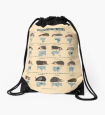 Hedgehogs of the World Drawstring Bag