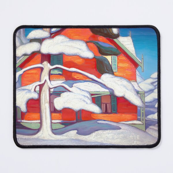 Item preview, pine tree and red house winter city 1924 - Lawren Harris designed and sold by nebelimr.