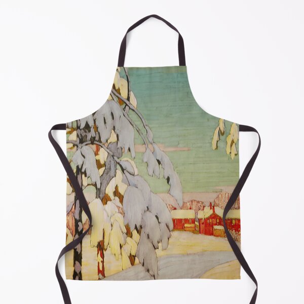 Item preview, winter landscape with pink house 1918   - Lawren Harris  designed and sold by nebelimr.