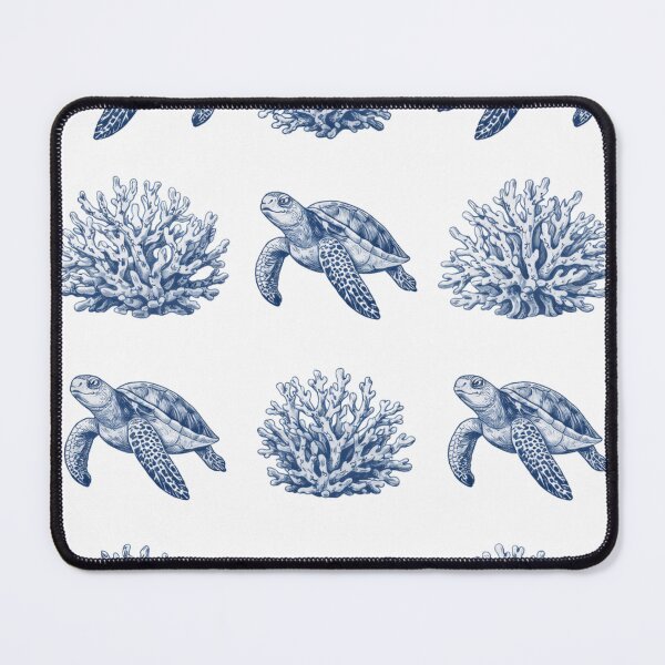Item preview, Turtles and Coral reefs pattern designed and sold by InBetweenStudio.