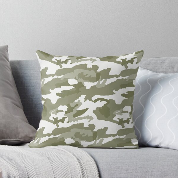 Item preview, White And Olive Camo Pattern Seamless designed and sold by pattern-archive.