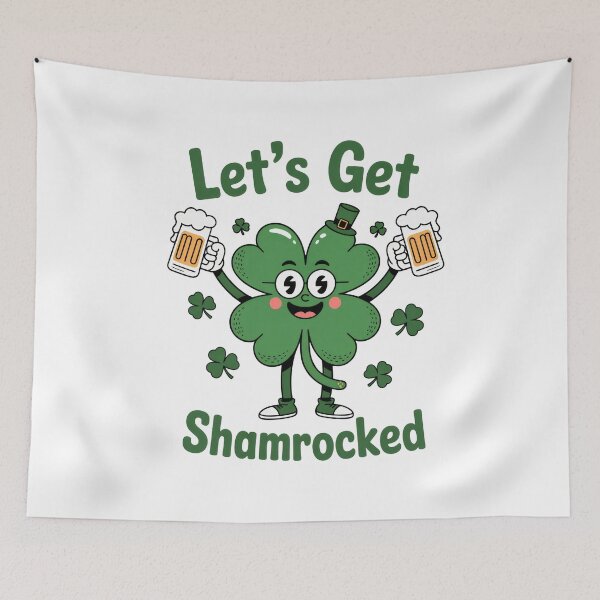 Item preview, Let’s Get Shamrocked – St. Patrick’s Day Clover Design designed and sold by Saxon Designs.