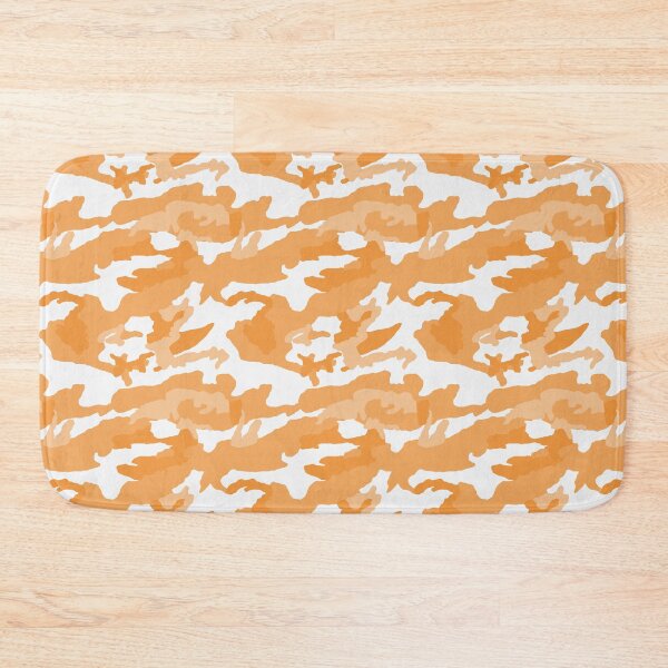 Artikelvorschau, Nahtloses Tarnmuster in Weiß und Orange entworfen und verkauft von pattern-archive.
