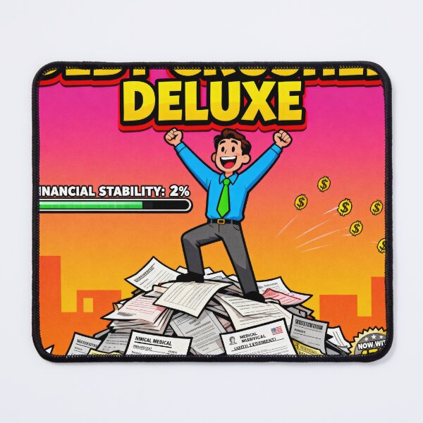 Item preview, Debt Crusher Deluxe Flash Game Parody designed and sold by PictorialWhimsy.