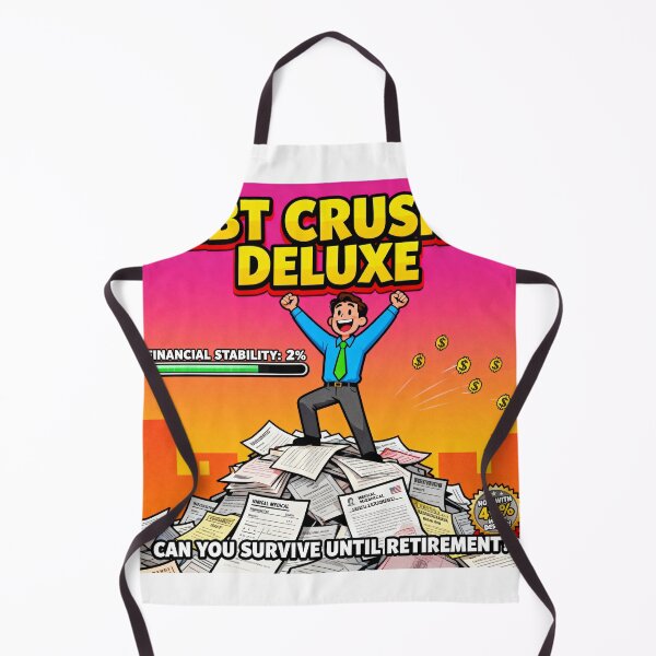 Item preview, Debt Crusher Deluxe Flash Game Parody designed and sold by PictorialWhimsy.