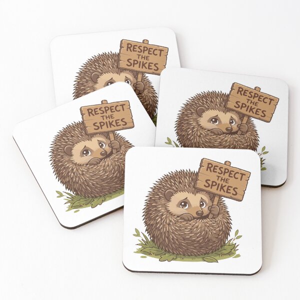 Item preview, Respect The Spikes Personal Boundaries European Hedgehog designed and sold by Petzzz.