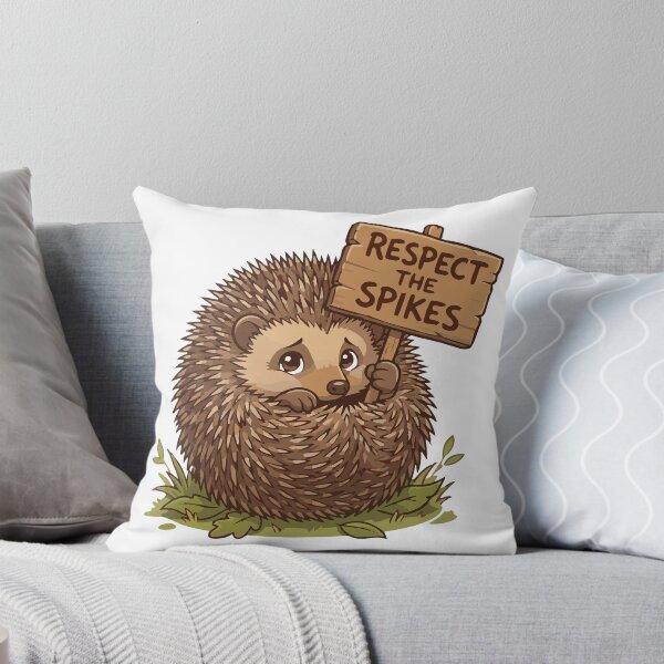Item preview, Respect The Spikes Personal Boundaries European Hedgehog designed and sold by Petzzz.