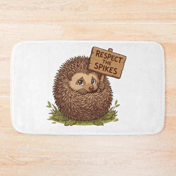 Item preview, Respect The Spikes Personal Boundaries European Hedgehog designed and sold by Petzzz.