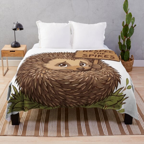 Item preview, Respect The Spikes Personal Boundaries European Hedgehog designed and sold by Petzzz.