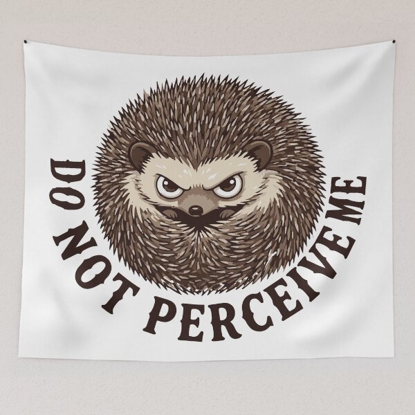 Item preview, Do Not Perceive Me Shy European Hedgehog designed and sold by Petzzz.