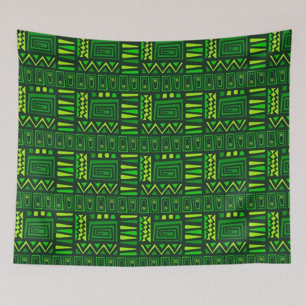 Item preview, Green Southwestern Weave - Ethnic Polynesian Tribal  - Birthday Gifts For Dad designed and sold by RoyalStarsPatts.