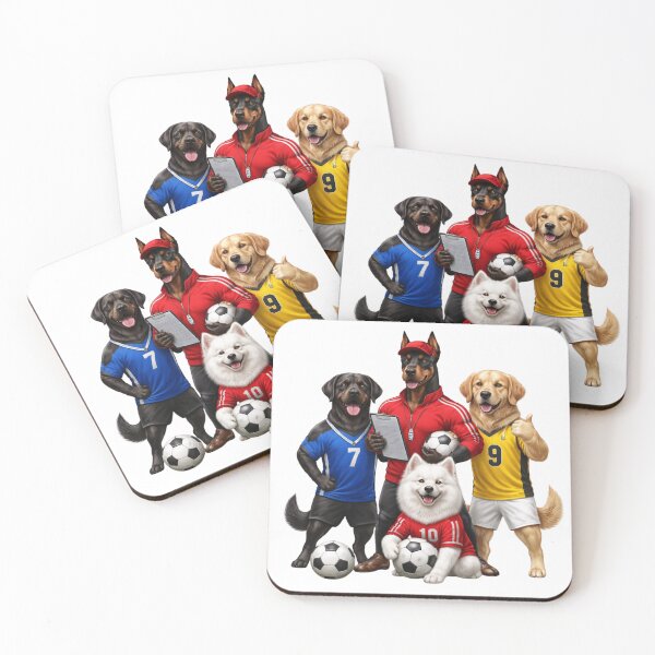 Item preview, Youth Football Team Mascot Dogs. designed and sold by Nika Art Studio.