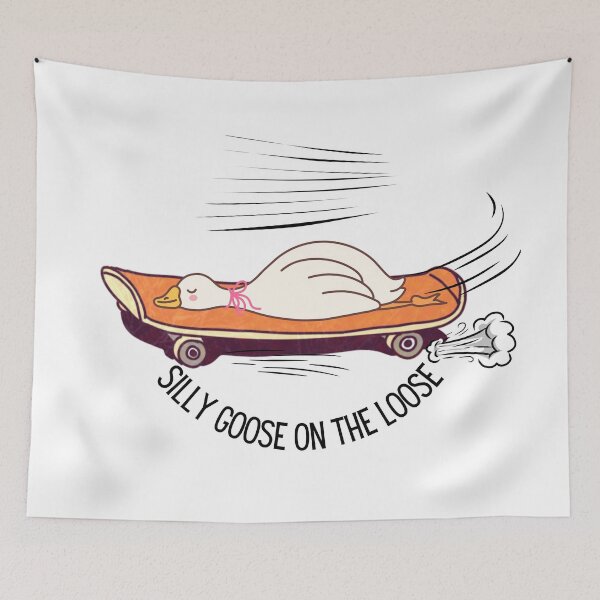 Item preview, crazy goose on a skateboard designed and sold by ErbilK.