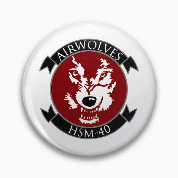 Item preview, Official Patch of the US Navy HSM-40 "Airwolves" Squadron designed and sold by CharlieDesings.