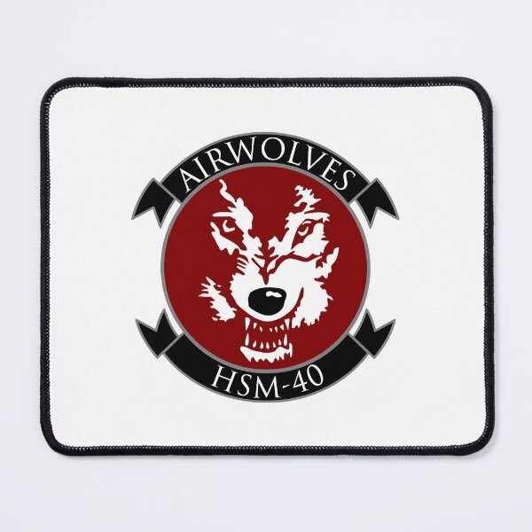 Item preview, Official Patch of the US Navy HSM-40 "Airwolves" Squadron designed and sold by CharlieDesings.