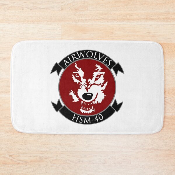 Item preview, Official Patch of the US Navy HSM-40 "Airwolves" Squadron designed and sold by CharlieDesings.