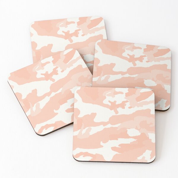 Item preview, White And Peach Camo Pattern Seamless designed and sold by pattern-archive.