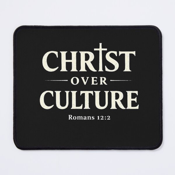 Item preview, Christ Over Culture – Romans 12:2 Christian Statement Shirt designed and sold by Dexters Inspiring Creations.